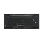 Rear view of LG 88-inch stretch signage showing the elongated metal frame and dual-input industrial control panel.