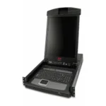APC 17-inch rack LCD console front view with screen
