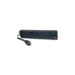 APC basic rack PDU 1U front view with NEMA outlets