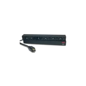 APC basic rack PDU 1U front view with NEMA outlets