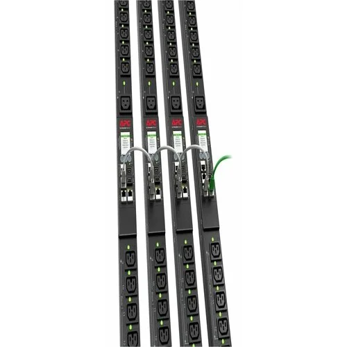 APDU9961 detail showing NEMA L6-30P plug and outlet control LEDs