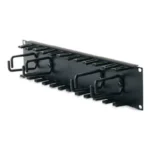 APC 2U patch cord organizer front view black