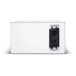 Rear view showing the high-density DC power connectors and the industrial-grade internal wiring for 120VDC output.