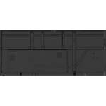 Back view of CDE105UW commercial display showing rear panel and ports