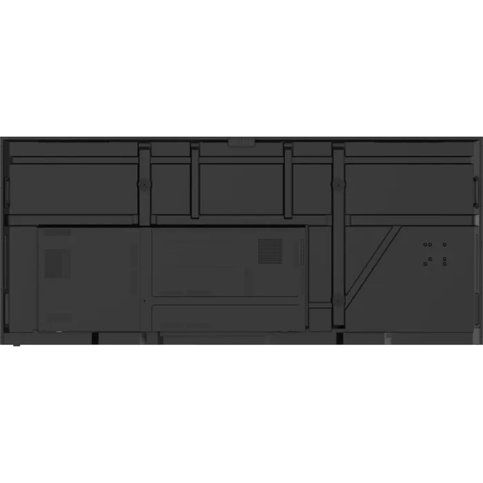 Back view of CDE105UW commercial display showing rear panel and ports