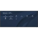 Front view of CDE105UW large format commercial display screen