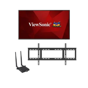 Front view of ViewSonic CDE7520-E1 commercial display with large 75-inch screen