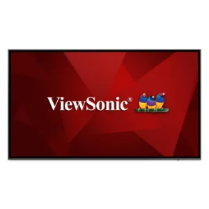 Front view of ViewSonic CDE7520-W wireless presentation display with large screen