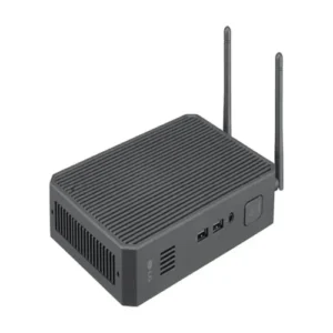 Front view of LG CQ600N compact Thin Client desktop featuring a quad-core Intel Celeron processor.