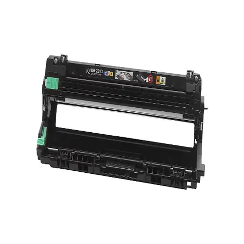 Side view of Brother DR221CL drum unit showing cartridge profile and length