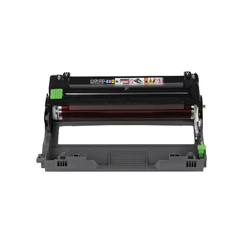 Front view of Brother DR223CL color drum unit with part number label
