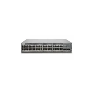 Front view of Juniper EX2300-48P Ethernet switch with multiple PoE ports