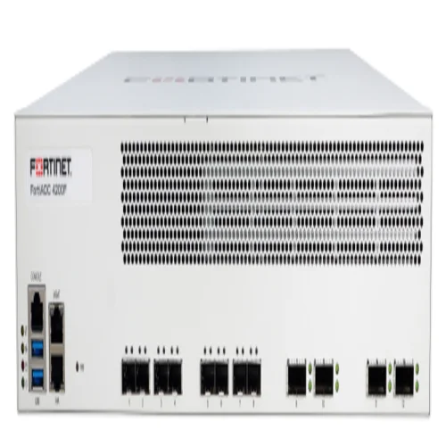 Front view of a 3U network appliance featuring 8 x 100GE QSFP28 slots and 20 x 25GE SFP28 high-density ports.