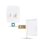 Rear view showing the 3-prong NEMA 5-15R socket designed to accept modern grounded power plugs.