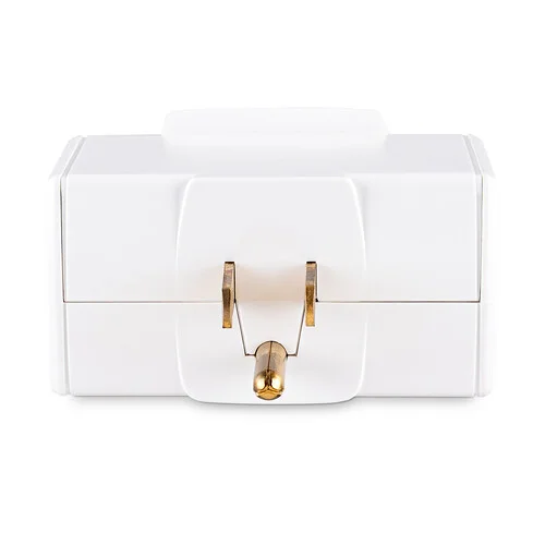 Rear view showing the NEMA 5-15P wall plug designed to expand a single outlet into three.