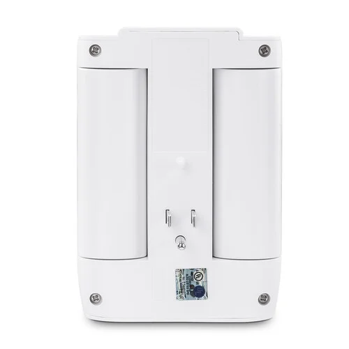 Rear view showing the 3-prong NEMA 5-15P plug designed to be inserted directly into a wall outlet.