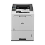 Front view of Brother HL-L5210DW business laser printer showing control panel and paper tray