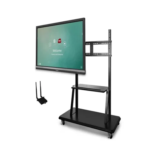 Side view of ViewSonic IFP5550-E2 panel showing slim touchscreen profile