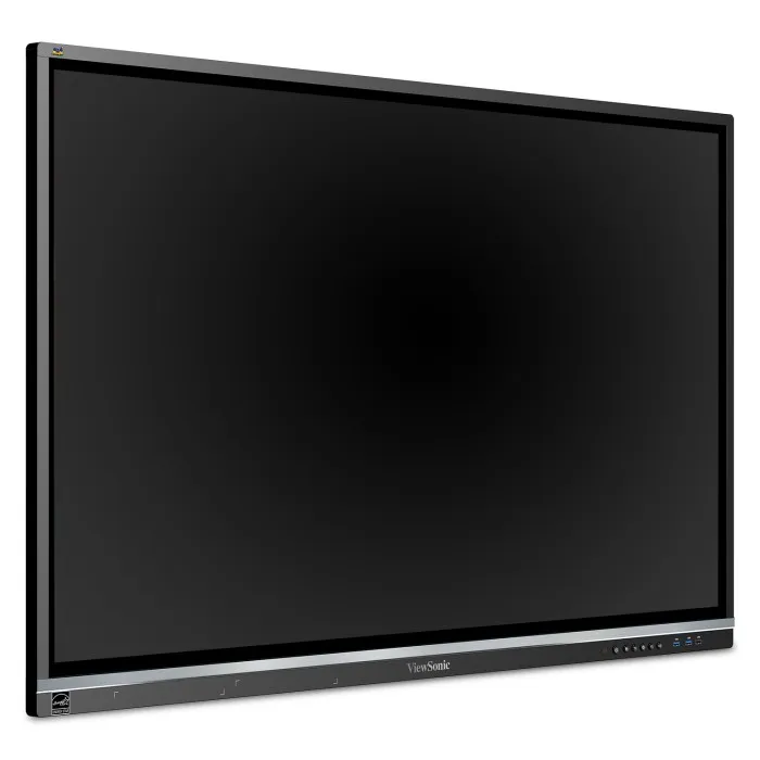 Front view of ViewSonic IFP5550 interactive flat panel display with large touchscreen