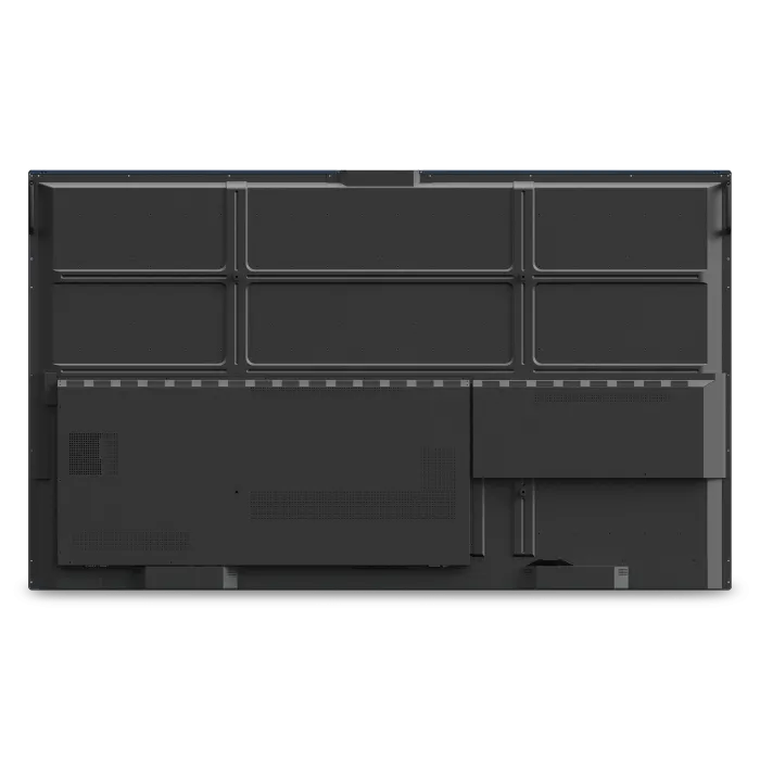 Back view of ViewSonic IFP8662 display showing connectivity ports and mounting panel