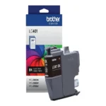Side view of Brother LC401BKS ink cartridge showing cartridge thickness and profile