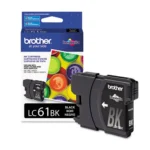 Side view of Brother LC61BKS ink cartridge showing cartridge thickness and shape