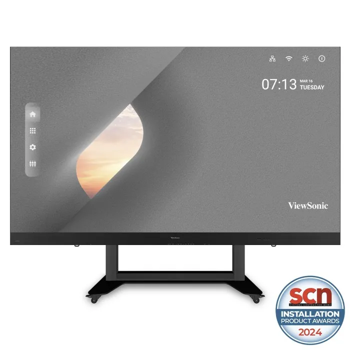 Front view of ViewSonic LDS135-153 foldable LED display showing seamless large screen