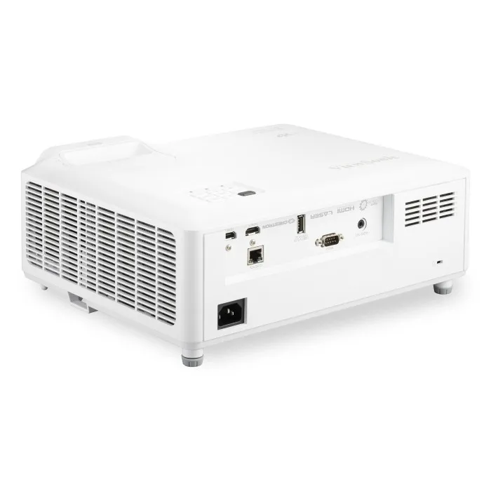 Back view of ViewSonic LS901-4K projector showing input ports and ventilation