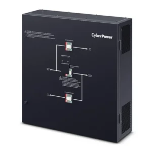 Front view of CyberPower MBS175D5B Maintenance Bypass Switch showing the manual rotary dial and status indicators.