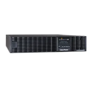 Front view of a 3000VA Online UPS showing the multifunction LCD display and enterprise-grade status LEDs.