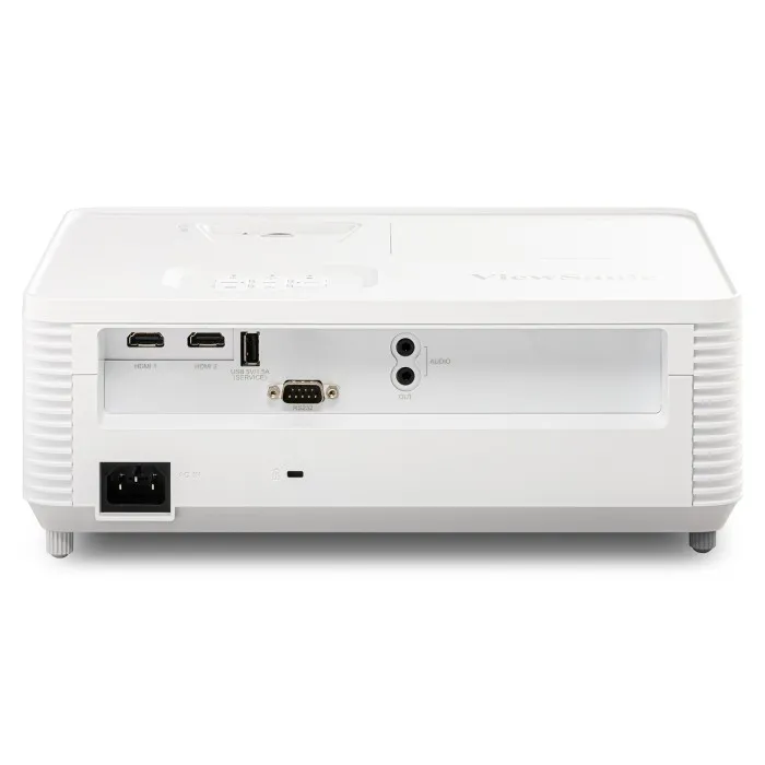 Back view of PA503HD projector showing input ports