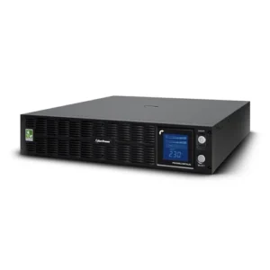 Front view of a 2U Smart App Sinewave UPS featuring a multi-function LCD and an energy-saving GreenPower design.