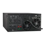 Rear view showing high-current NEMA L6-20R and L6-30R outlets and a hardwire terminal block.