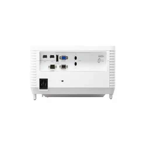 Back view of ViewSonic PS502W projector showing connectivity ports and vents