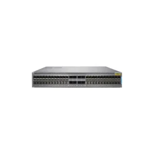Front view of Juniper QFX5120-48YM-AFO network switch showing high-speed ports