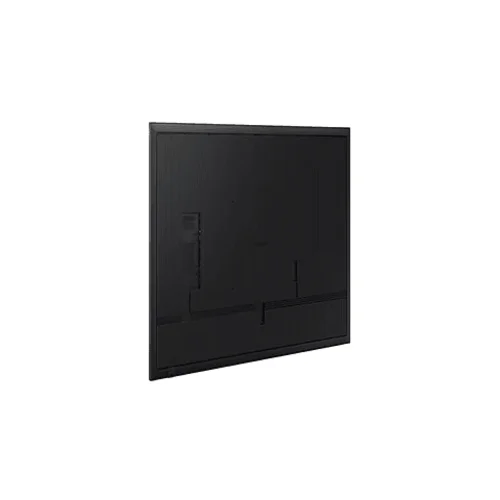 Rear view of Samsung 55-inch QMC display showing the streamlined cable management paths and industrial-grade housing.