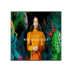 Front view of Samsung 65-inch QMC Series large-format 4K display featuring vibrant colors and a sleek, space-saving symmetrical frame.