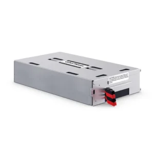 Front view of the RB1270X4E kit showing four 12V/7Ah batteries bundled with specialized internal wiring.