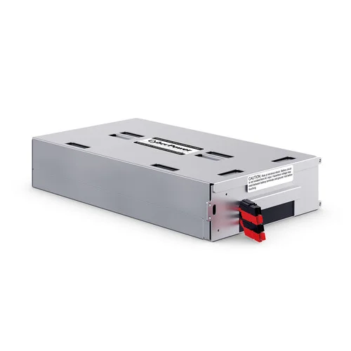 Front view of the RB1270X4E kit showing four 12V/7Ah batteries bundled with specialized internal wiring.