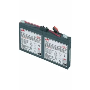APC Replacement Battery Cartridge 18 front view lead acid