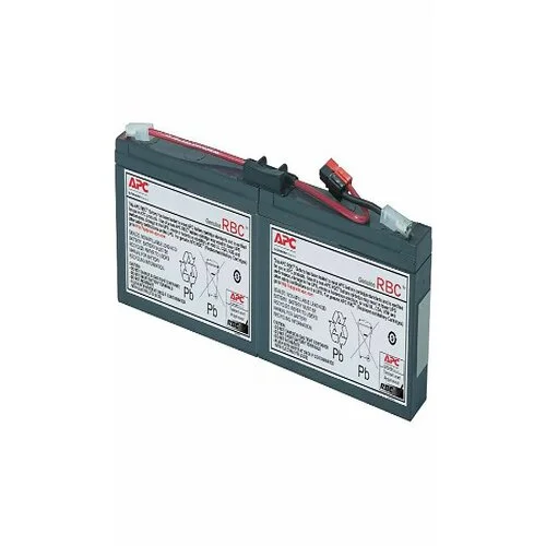 APC Replacement Battery Cartridge 18 front view lead acid