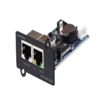 Side view showing the slim black PCB profile and the industrial-grade mounting plate.