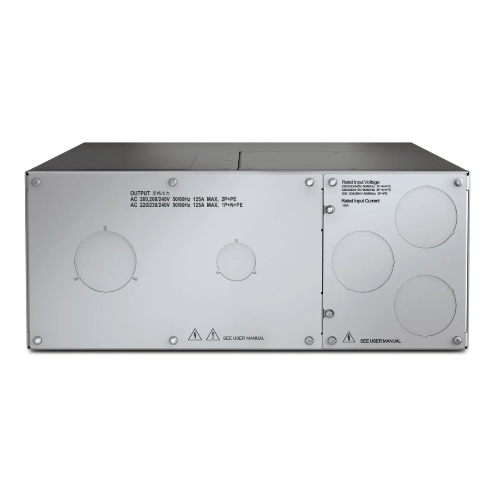 APC bypass panel rear view wiring access