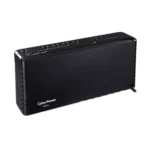 Side view highlighting the wall-hugging "brick" design and the illuminated master power button.