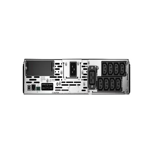 SMX3000RMHV2U Rear View with High-Voltage C13 and C19 Outlets