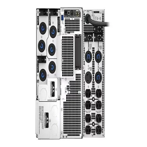 SRT8KXLT-5KTF detail showing mixed 208V and 120V output distribution