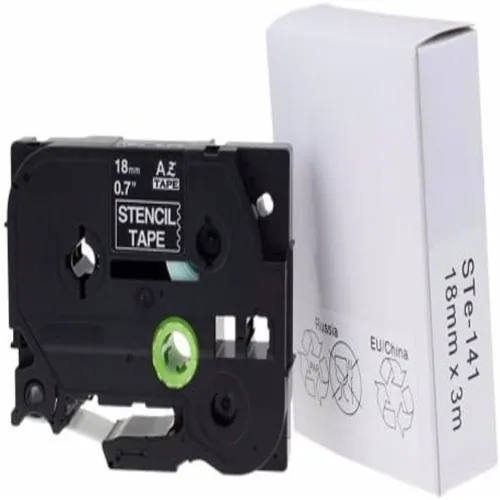 Side view of Brother STE-141 tape cassette showing cartridge thickness and shape