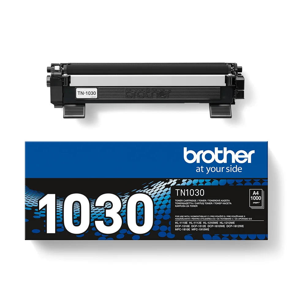 Side view of Brother TN1030 toner cartridge profile