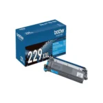 Side view of Brother TN229XXLC toner cartridge showing extended cartridge shape