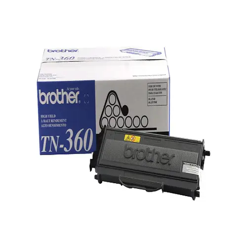 Side view of Brother TN360 toner cartridge profile